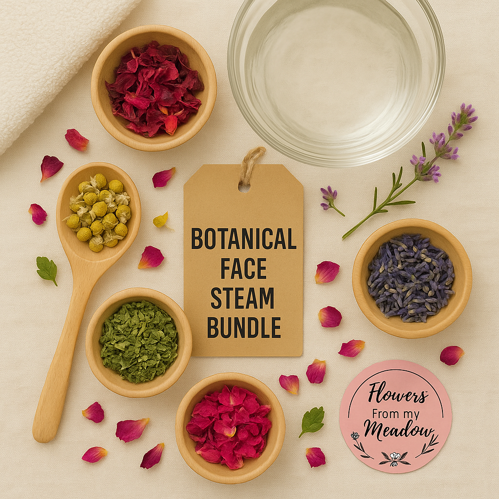 Botanical Face Steam Bundle with herbs shown