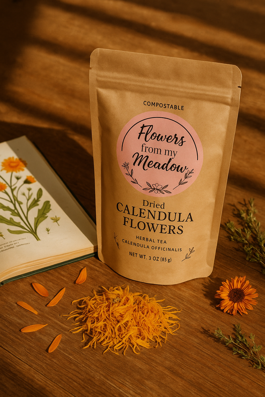 Whole Dried Calendula Blossoms – Herbal Support for Skin, Gut & Lymphatic Health
