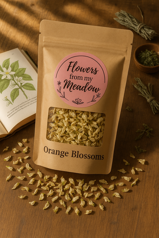Whole Dried Orange Blossoms – Uplifting Floral Herb for Mood, Skin & Digestion