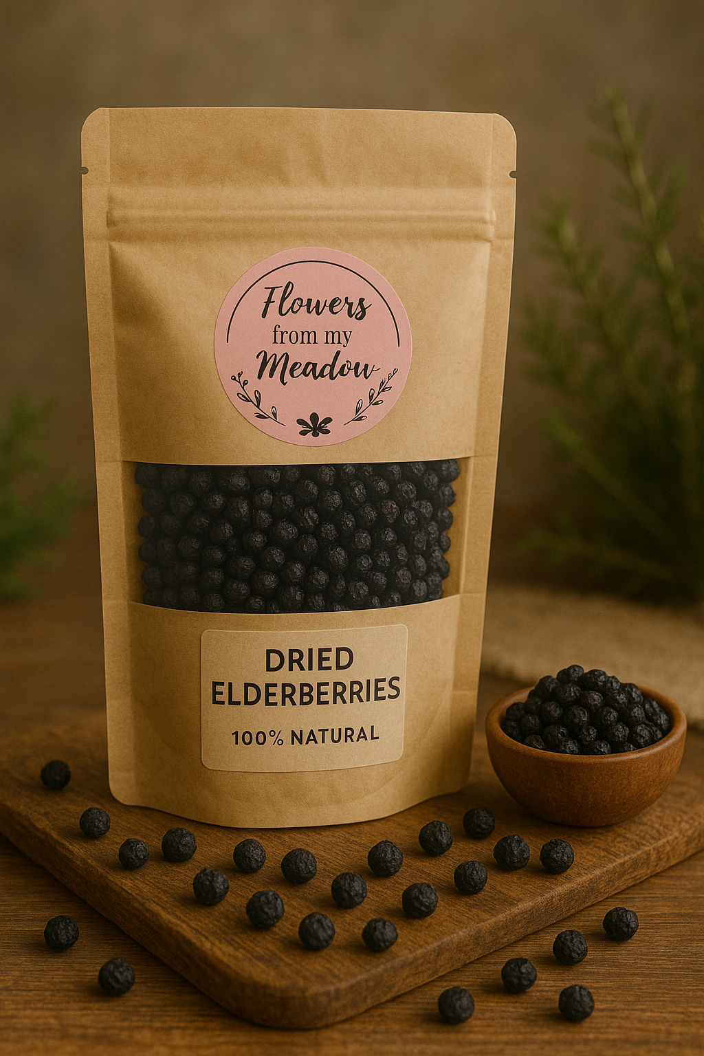 Whole Dried Elderberries – Immune Support from Nature’s Hedge
