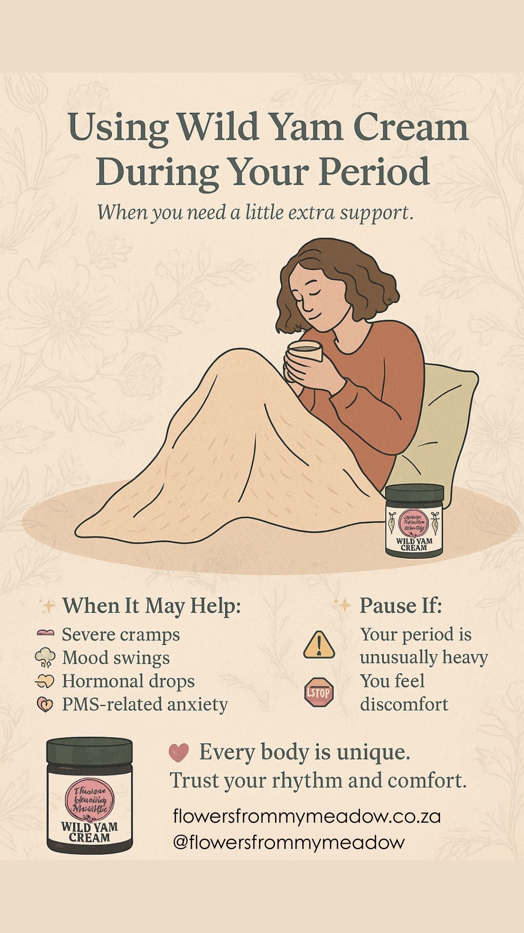 Wild Yam Cream – Natural Hormone Support for Women (50ml)