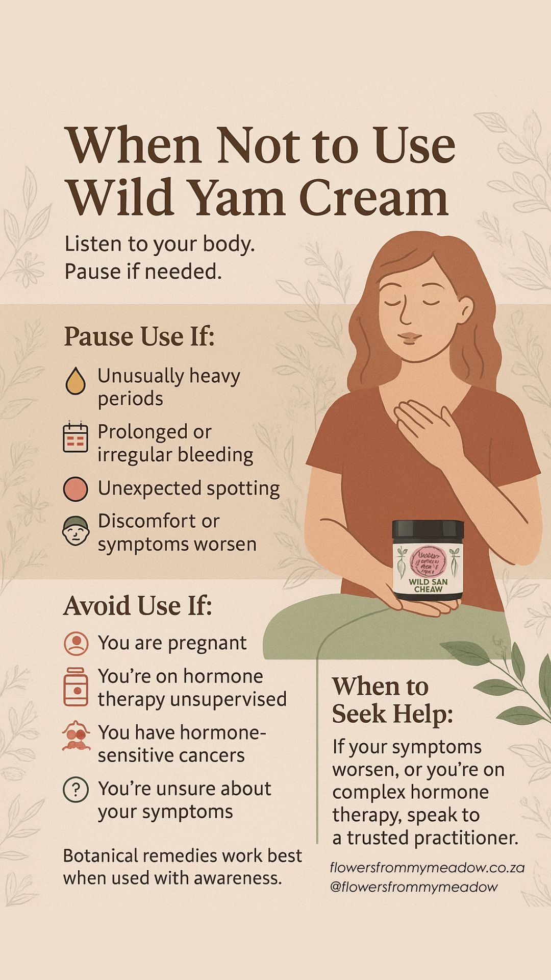 Wild Yam Cream – Natural Hormone Support for Women (50ml)