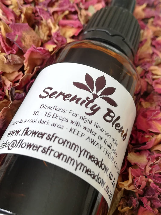 Serenity Blend Herbal Tincture: Natural Relaxation Support - Flowers from my Meadow