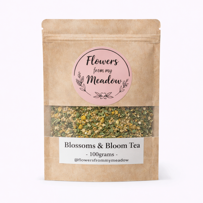 Flowers from my Meadow Blossom & Bloom loose leaf tea 100 g pouch