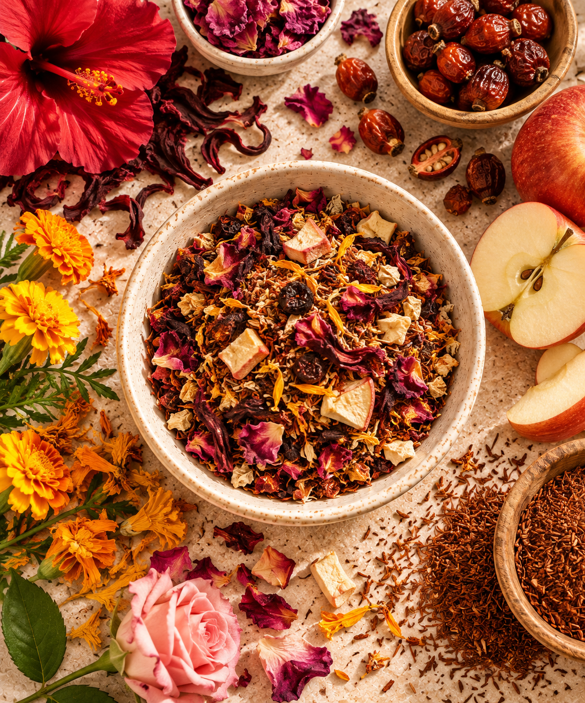 Wild Cherry Tea botanicals