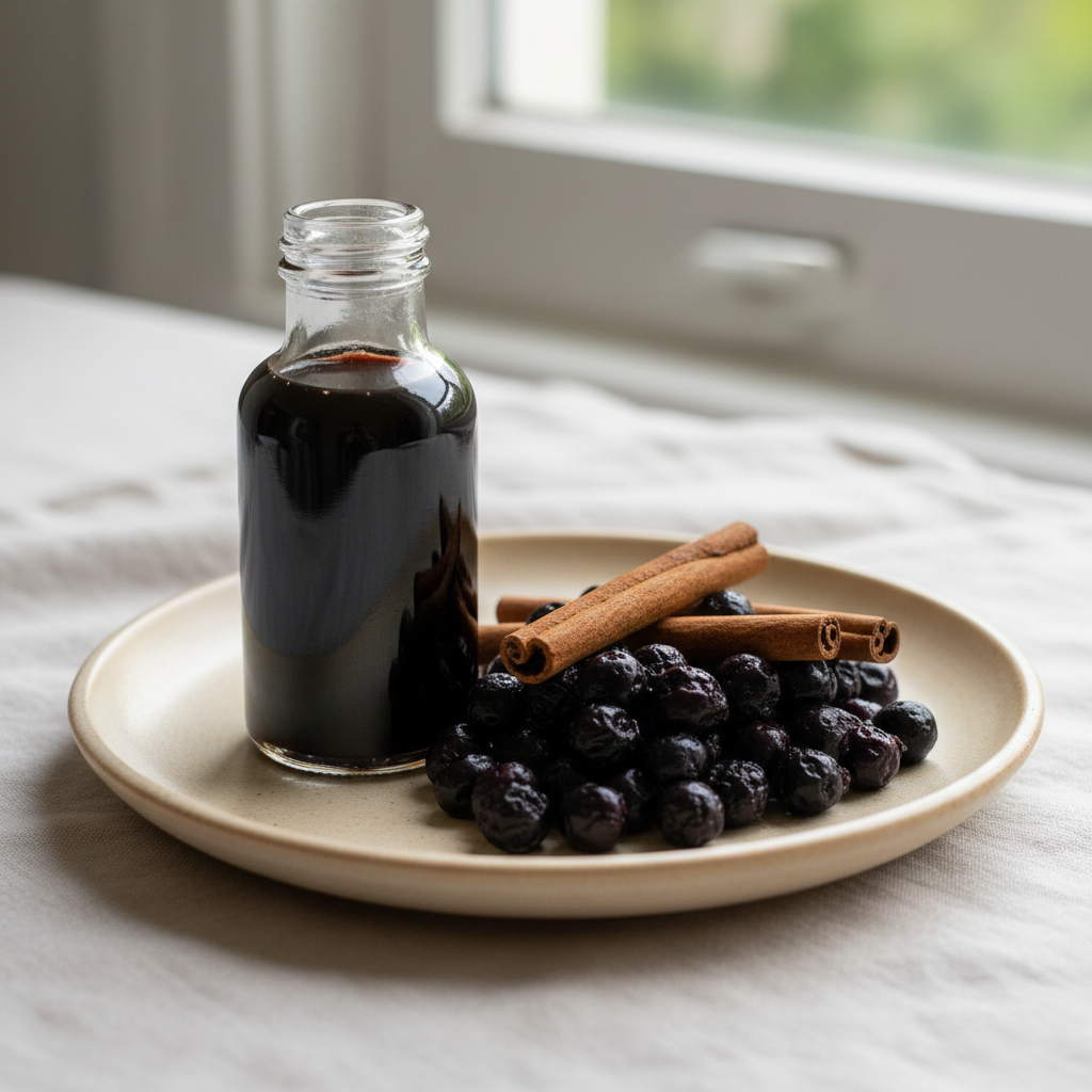 Elderberry & Cinnamon Syrup