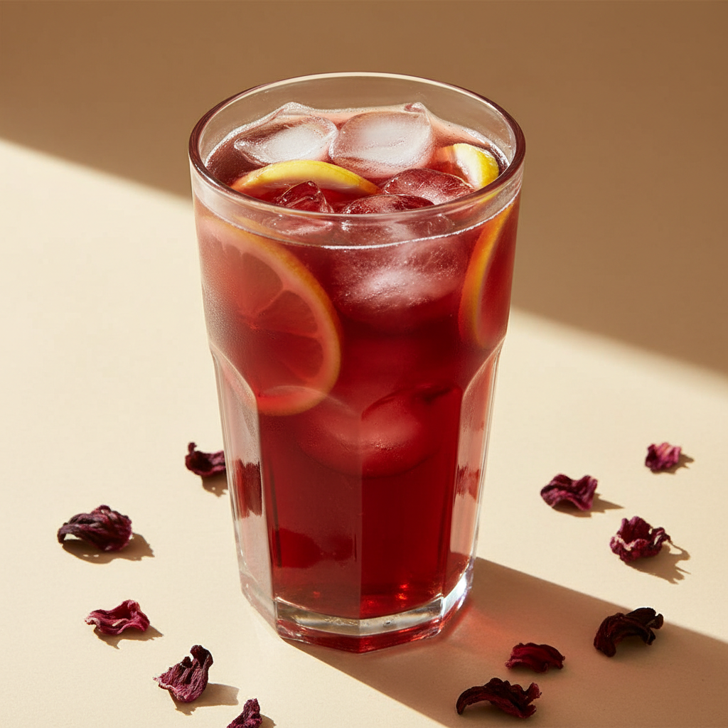 Hibiscus Honey Iced Tea