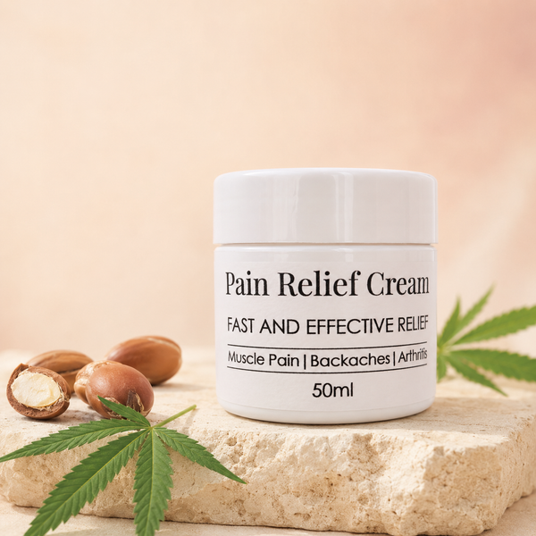 Pain Relief Cream – Herbal Comfort with Argan Oil & Cannabis Extract