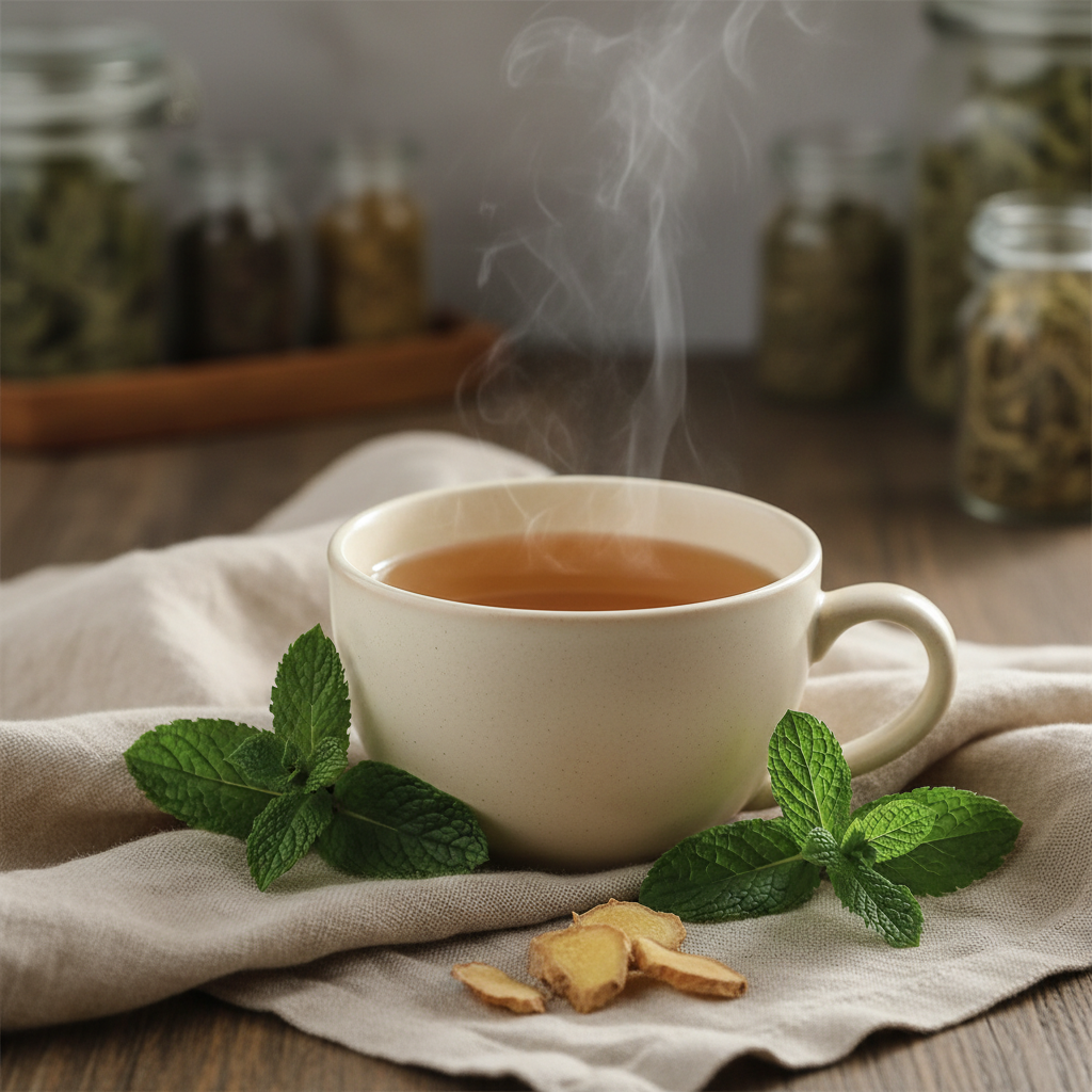 Peppermint & Ginger After-Meal Tea