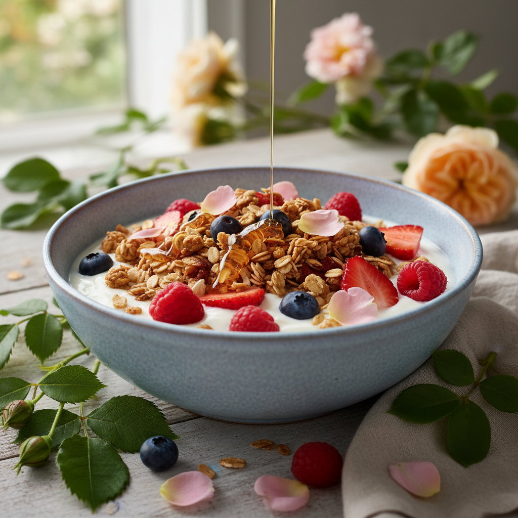 Rose Honey Breakfast Bowl