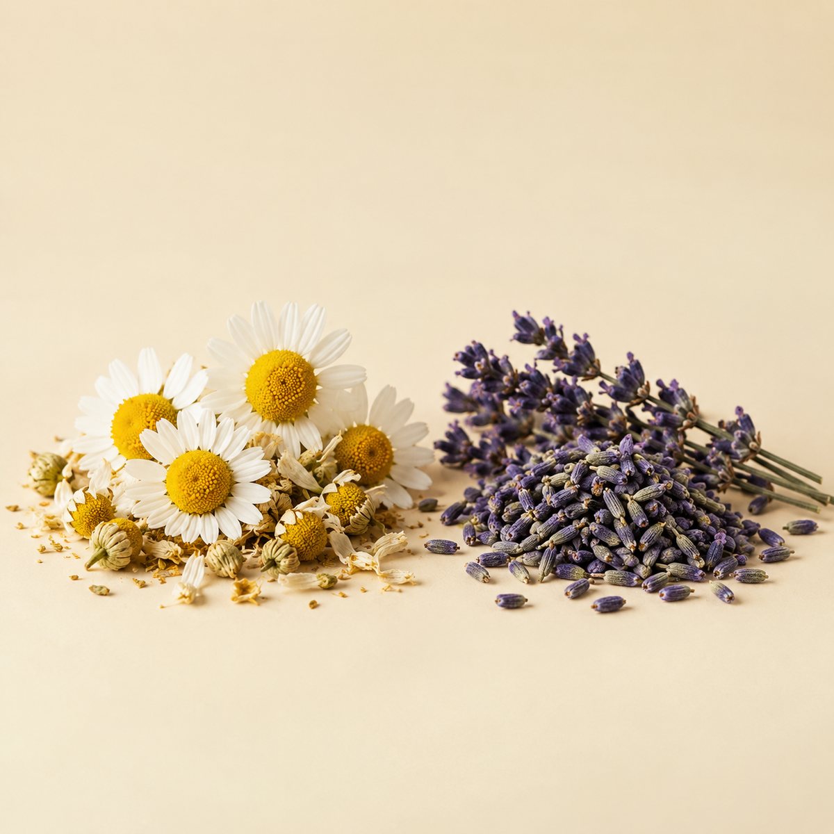Chamomile and lavender botanicals
