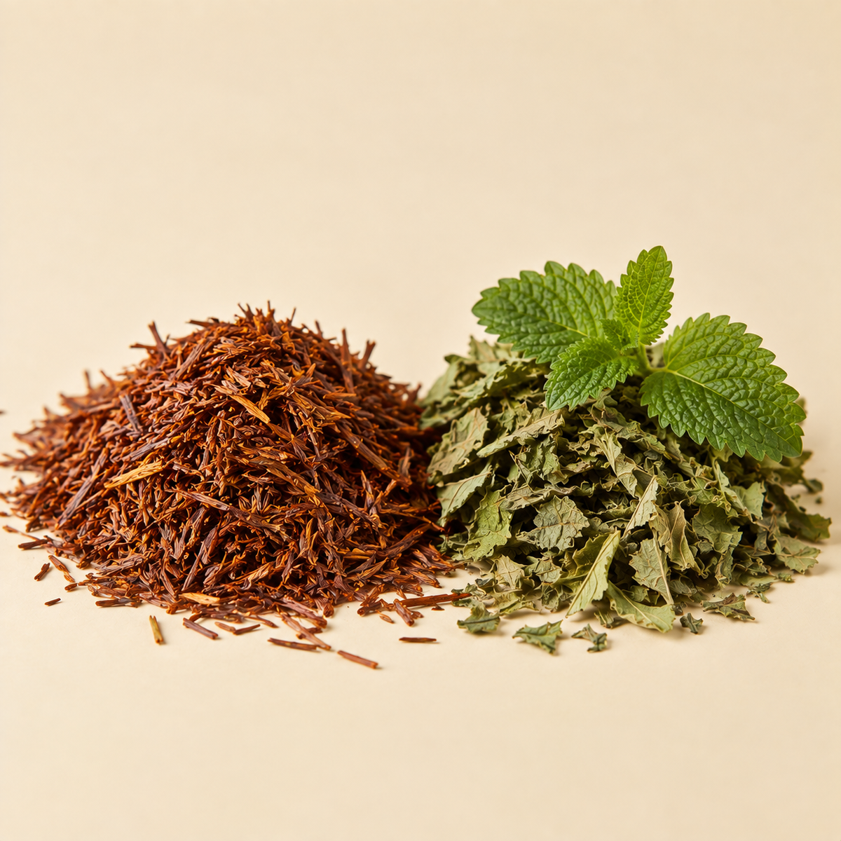 Rooibos and lemon balm botanicals