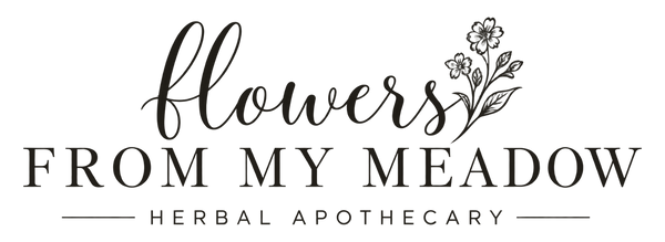 Flowers from my Meadow — Herbal Apothecary botanical wordmark