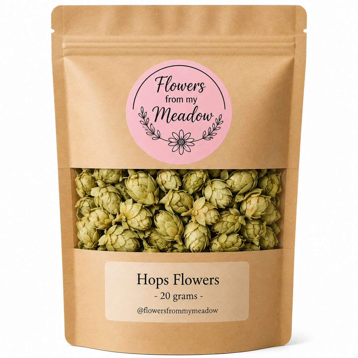 Hops Flowers 20g in Flowers from my Meadow kraft pouch