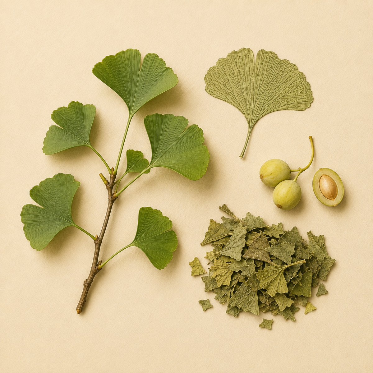 Ginkgo Biloba botanical