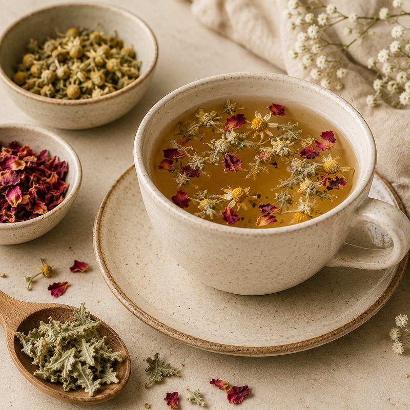 Mullein, Chamomile & Rose