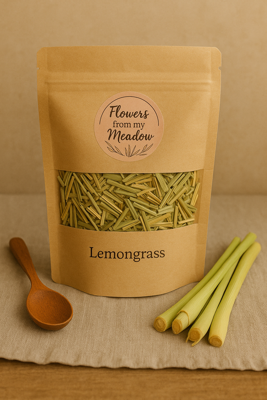 Dried Lemongrass Leaf – Uplifting Herbal Support for Digestion, Immunity & Relaxation