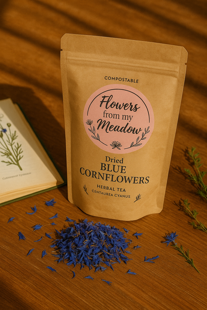 Whole Dried Cornflowers – Vivid Herbal Beauty for Teas, Crafts & Skin Care