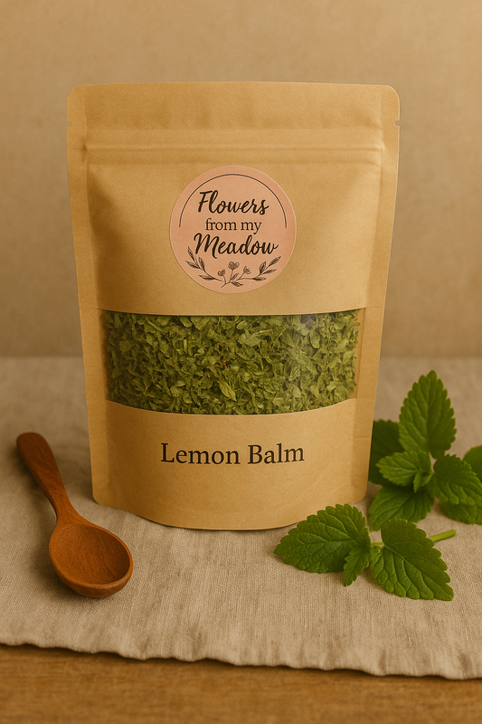 Dried Lemon Balm Leaves – Gentle Nervous System Support for Calm, Sleep & Digestion