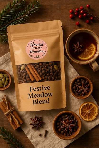 Festive Meadow Blend — Holiday Mulled Drink Spices (100g, Two Variants)