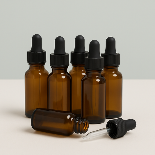 30ml Amber Dropper Bottles (Pack of 5)