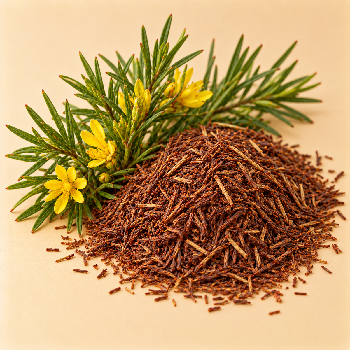 Rooibos leaves and stems